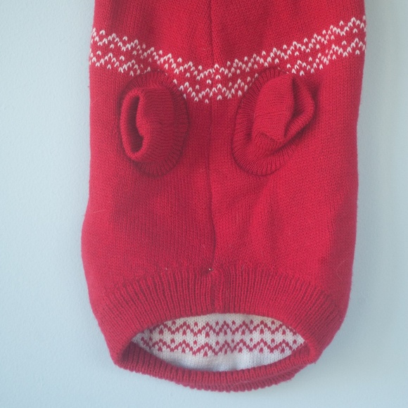H&M Red Dog Reindeer Holiday Sweater - Picture 9 of 9